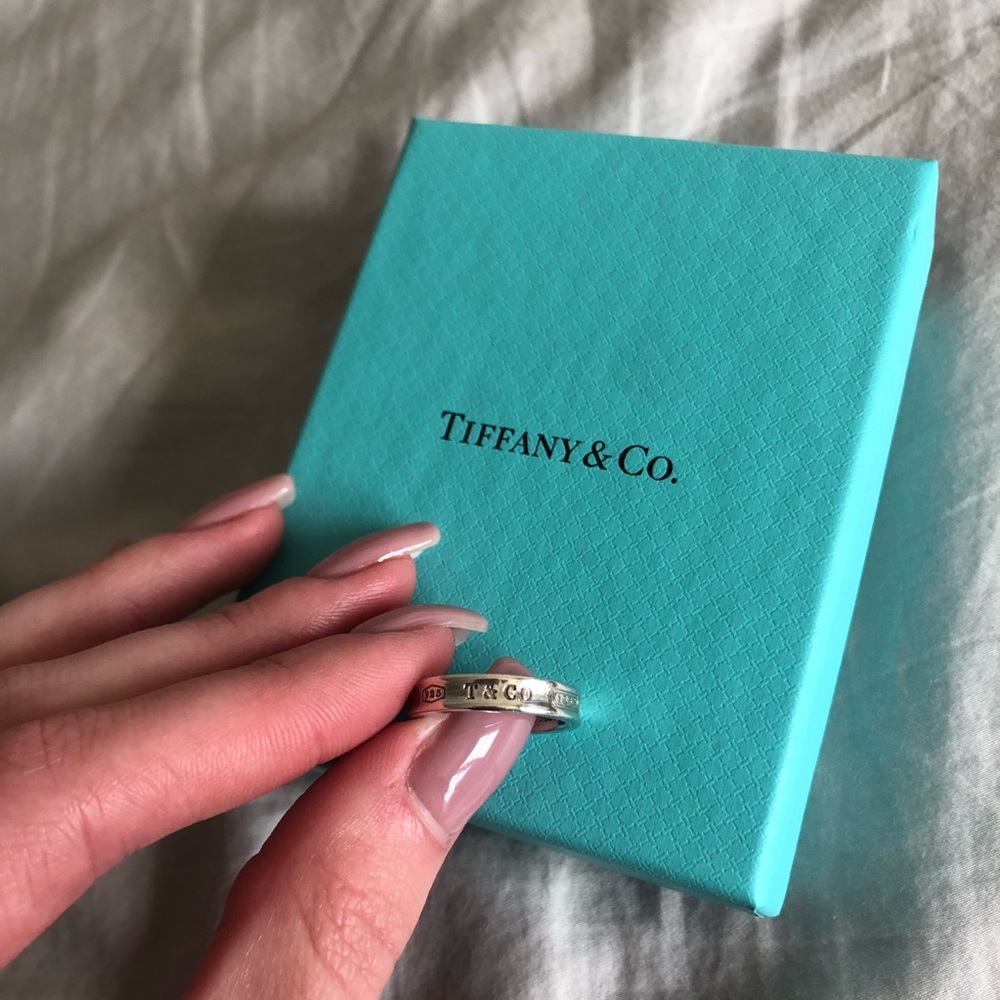 Tiffany & Co 1837 Narrow Silver Ring